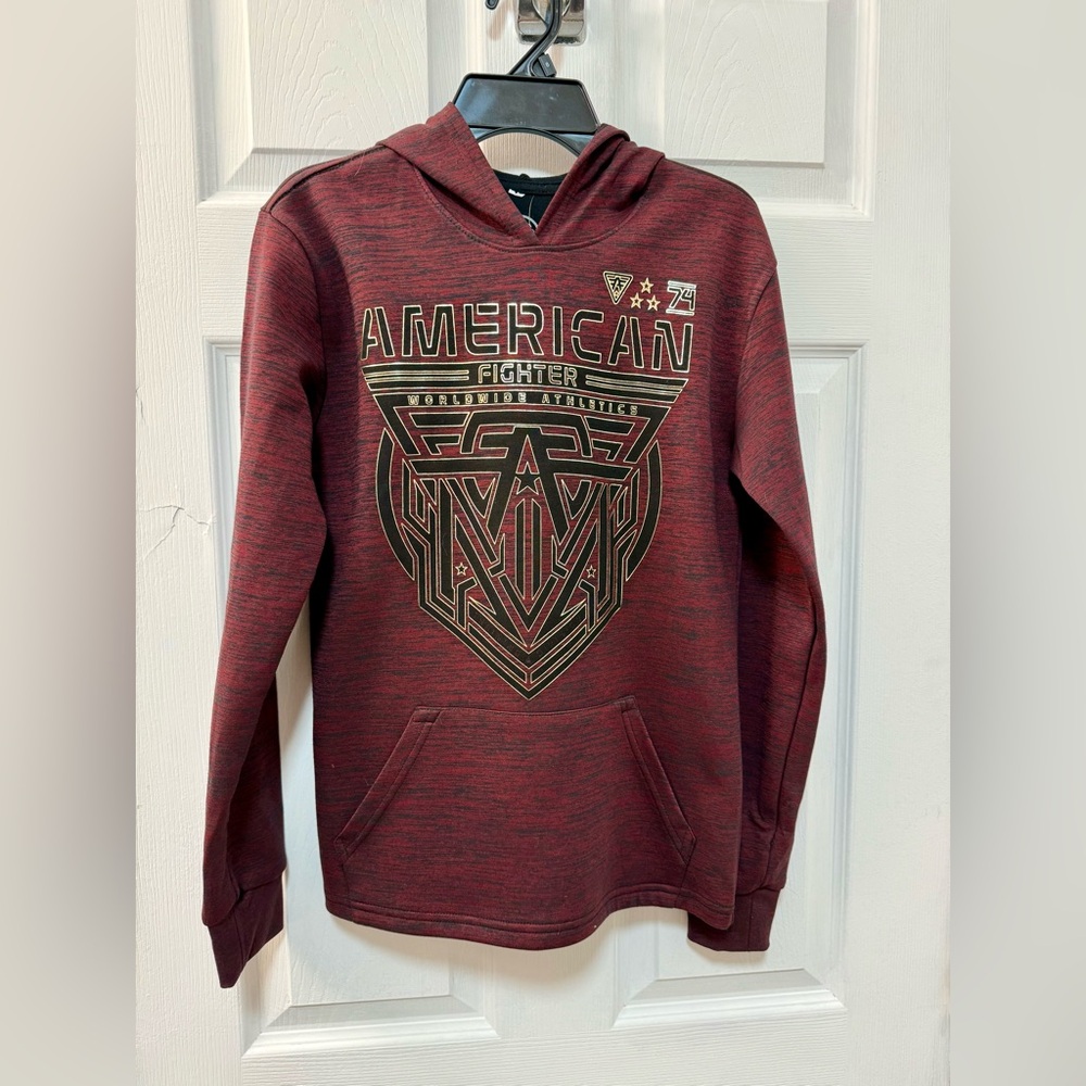 American Fighter Youth Maroon Hoodie